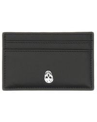 McQueen - Card Holder "Skull" - Lyst