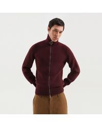 1989 STUDIO - Burgundy Zip Turtleneck Sweater - Lyst
