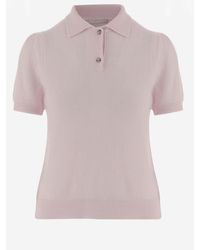 Allude - Cashmere Polo Shirt - Lyst