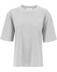 Ami Paris - Organic Cotton T -shirt - Lyst
