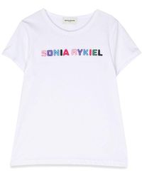 Sonia Rykiel - T Shirt Logo Contrasting Profiles - Lyst