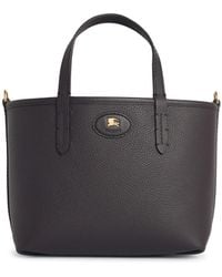 Burberry - 'Tote Bloomsbury' 'Peat' Mini Reversible Leather Bag - Lyst