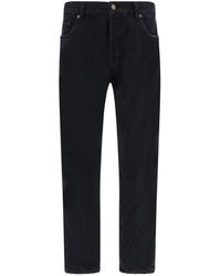 Saint Laurent - Ontspannen Rechte Jeans - Lyst