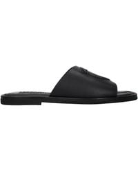 Ferragamo - Lionel Leather Slides And Clogs - Lyst