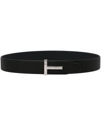 Tom Ford - Cintura Con Placca Logo - Lyst