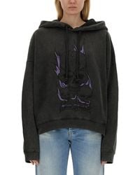 Acne Studios - Skull Print Sweatshirt - Lyst