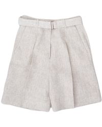 Officine Generale - Shorts beige - Lyst