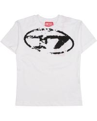 DIESEL - Camicie E Polos Bianche - Lyst