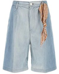 Marni - Pleated Bermuda Shorts - Lyst