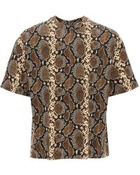 Jil Sander - Python Patterned Crewneck T Shirt - Lyst