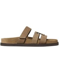 Tory Burch - Ines Sport Leather Sandals - Lyst