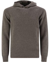 Tagliatore - Virgin Wollpullover mit Kapuze - Lyst