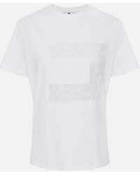 Elisabetta Franchi - T-shirt avec le logo macro - Lyst