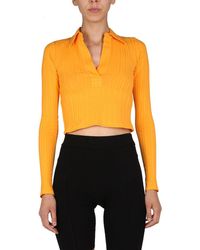 Helmut Lang - Cropped Polo - Lyst