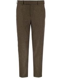 PT Torino - Rebel Wool And Silk Flannel Trousers - Lyst