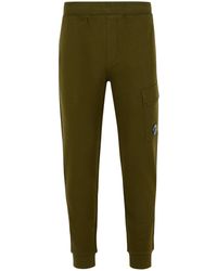 C.P. Company - C.p. Bedrijf 'jogger' Groene Katoenen Broek - Lyst
