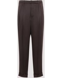 Saint Laurent - Silk Pants - Lyst