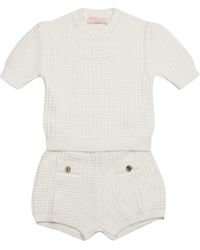 Elisabetta Franchi - Vestidos crema - Lyst