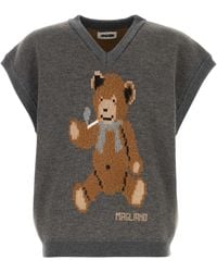 Magliano - Wool Blend Teddy Bear Vest - Lyst