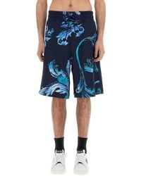 Versace Jeans Couture - Baroque Outline Sports Shorts - Lyst