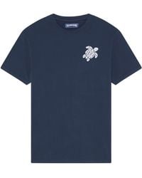 Vilebrequin - Organic Cotton T Shirt With Turtle Print - Lyst