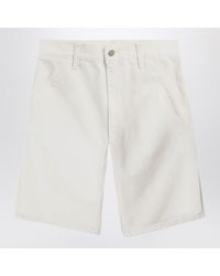 Carhartt - Single Knee Short Wax Coloured Cotton - Lyst