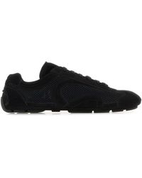 Prada - Suede And Mesh Montecarlo Re-Edition 2005 Sneakers - Lyst