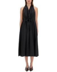 Aspesi - Sleeveless Poplin Midi Dress - Lyst