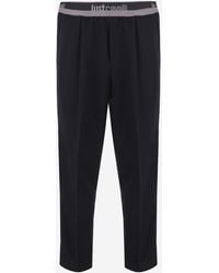 Just Cavalli - Stretch Viscose Blend Pants - Lyst