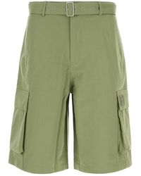 Maison Kitsuné - Cotton Bermuda Shorts - Lyst