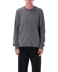 Comme des Garçons - Round Neck Wool Cardigan - Lyst