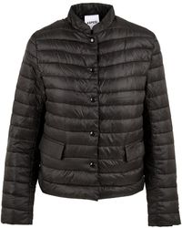 Aspesi - Jassen ,Zwart ,Leer Donsjas - Lyst