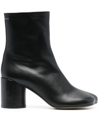 MM6 by Maison Martin Margiela - Leather Ankle Boots - Lyst