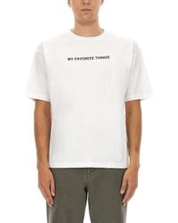 Aspesi - T Shirt With "My Favorite Things" Print - Lyst