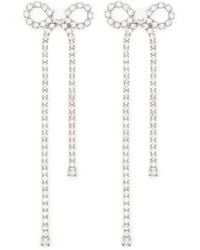 Self-Portrait - Crystal Drop Earrings - Lyst