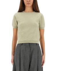 Maison Margiela - Wool Crew Neck T-Shirt - Lyst