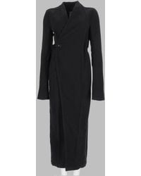 Rick Owens - Wrap-Style Structured Virgin Wool Coat - Lyst