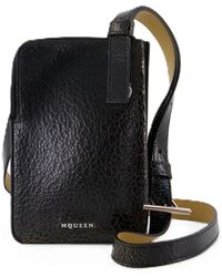 McQueen - Sling Crossbody Alexander Mc Queen Leather Black - Lyst