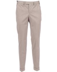 PT01 - Master, Flat Front, Diagonal Pockets, Flap Back Pockets, Turn Up - Lyst