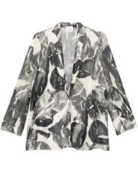 Alysi - Printed Single-Breasted Jacket - Lyst