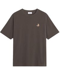 Maison Kitsuné - Embroidered T-Shirt - Lyst