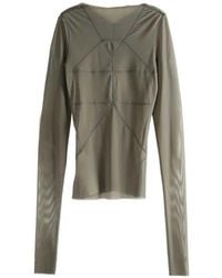 Rick Owens - Temple T-Shirt Met Naaddetail - Lyst