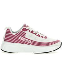 Twinset - Stretch Knit Sneakers - Lyst