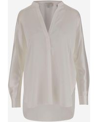 Vince - Silk Satin Blouse - Lyst