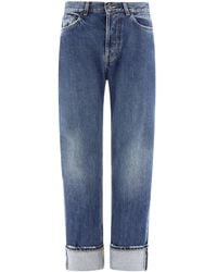 Alexander McQueen - Classic Turn-Up Jeans - Lyst