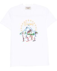 ALESSANDRO ENRIQUEZ - Embroidered Cotton T-Shirt - Lyst