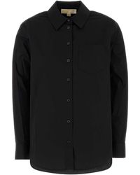 MICHAEL Michael Kors - Stretch Poplin Shirt Cotton - Lyst