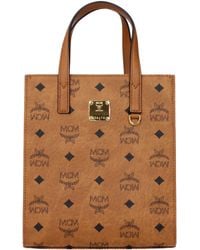 MCM - Borse A Mano Donna Pelle Marrone/Cognac - Lyst