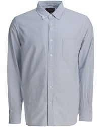 Beams Plus - Cotton Striped Shirt Shirts Blu-Uomo - Lyst