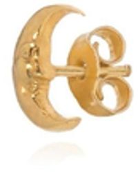 Hermina Athens - Tiny Moon Studs - Lyst